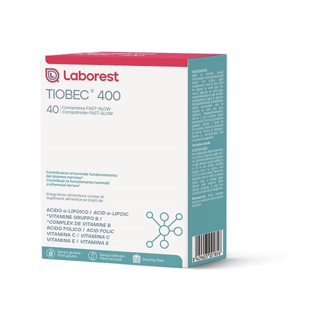 Tiobec 400 40 Compresse Fast-slow Da 1,28 G Tiobec 400 40 Compresse Fast-slow Da 1,28 G