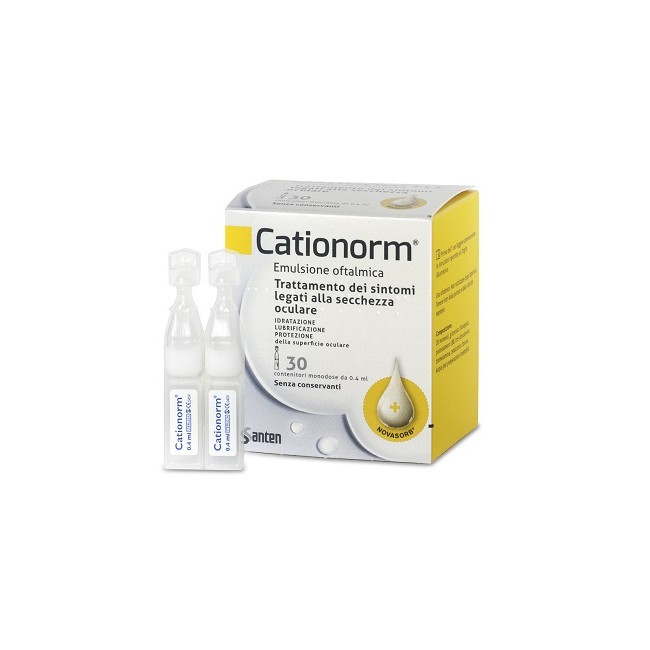 Cationorm Gocce 30 Fiale Monodose Da 0,4 Ml Cationorm Gocce 30 Fiale Monodose Da 0,4 Ml
