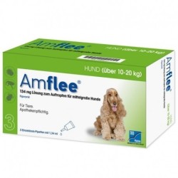 AMFLEE*spot-on soluz 3 pipette 1,34 ml 134 mg cani da 10 a 20 Kg