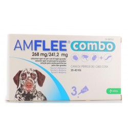 AMFLEE COMBO*spot-on soluz 3 pipette 2,68 ml 268 mg + 241,2mg cani da 20 a 40 Kg