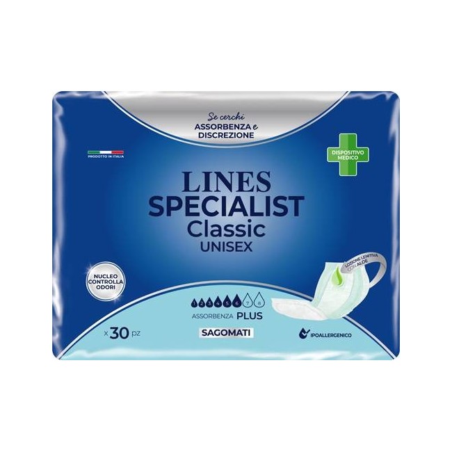 LINES CLAS SAGOMATO PLUS 30PZ LINES CLAS SAGOMATO PLUS 30PZ