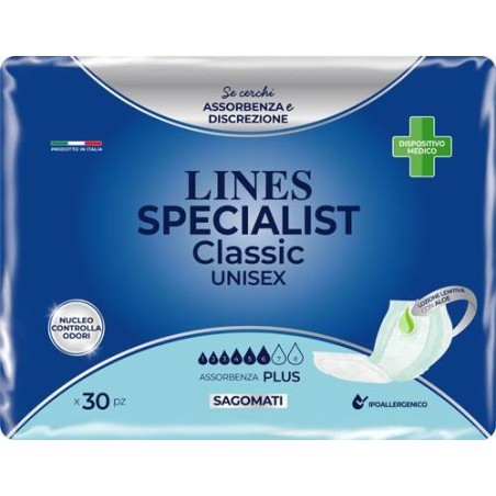 LINES CLAS SAGOMATO PLUS 30PZ LINES CLAS SAGOMATO PLUS 30PZ