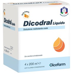 Dicodral Liquido Soluzione Reidratante Orale 4 X 200 Ml