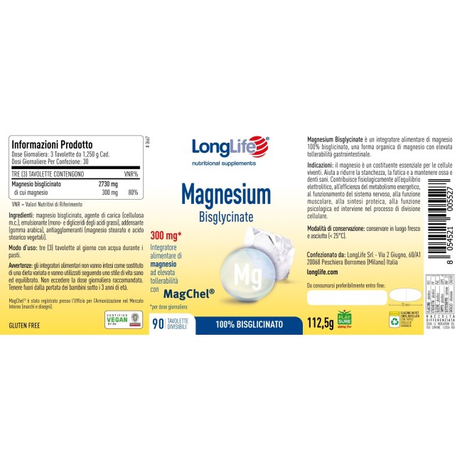 LONGLIFE MAGNESIUM BISGL DIV LONGLIFE MAGNESIUM BISGL DIV