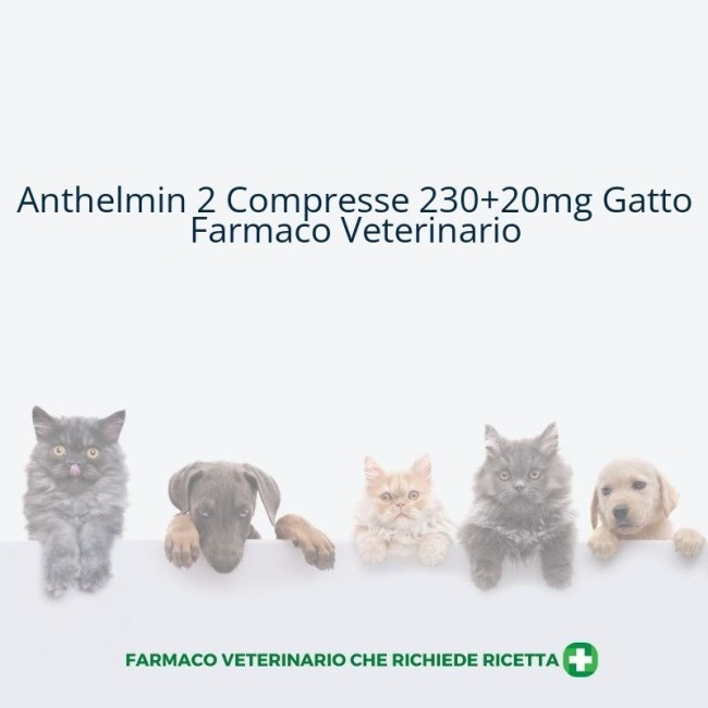 ANTHELMIN*2 cpr 230 mg + 20 mg gatti ANTHELMIN*2 cpr 230 mg + 20 mg gatti