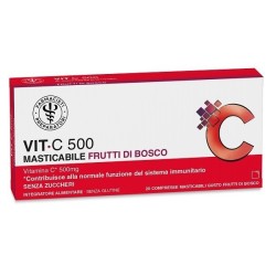 LFP VIT C 500 MASTICABILE FRUTTI ROSSI 20 COMPRESSE MASTICABILI DA 1,65 G