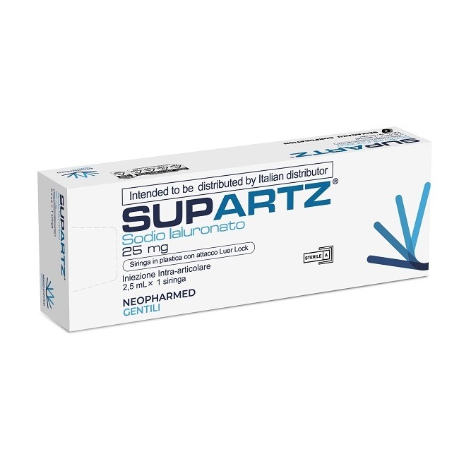 Siringa Preriempita Intra-articolare Supartz Acido Ialuronico 25 Mg 2,5 Ml 1 Pezzo