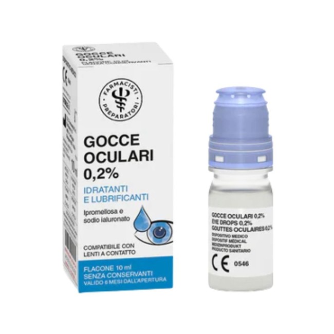 LFP GOCCE OCULARI STERILI A BASE DI IPROMELLOSA E SODIO IALURONATO POLIDOSE SENZA CONSERVANTI DA 10 ML
