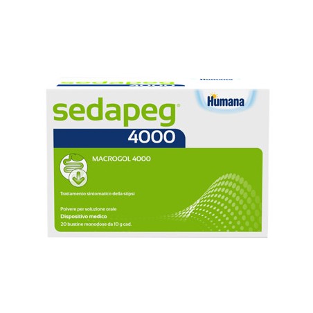 Sedapeg 4000 20 Bustine Monodose X 10g Humana