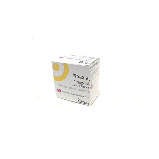 Naaxia 30 Monodose Collirio 0,4 Ml 4,9% Naaxia 30 Monodose Collirio 0,4 Ml 4,9%