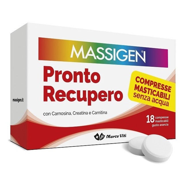 MASSIGEN PRONTO RECUPERO 18 COMPRESSE MASTICABILI