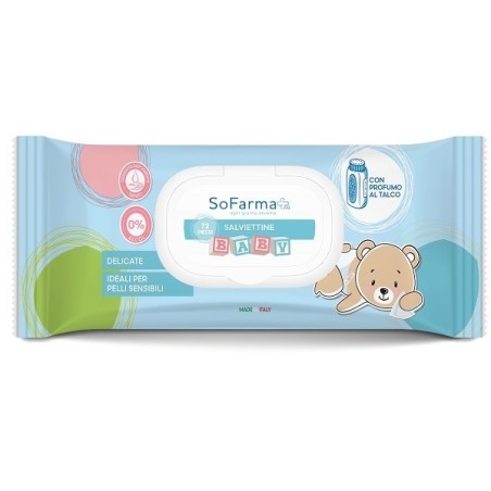 SALVIETTINE BABY TALCO 72 PEZZI SOFARMAPIU' SALVIETTINE BABY TALCO 72 PEZZI SOFARMAPIU'
