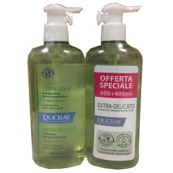 DUCRAY EXTRA DELICATO SHAMPOO DERMOPROTETTIVO 2X400 ML PROMO