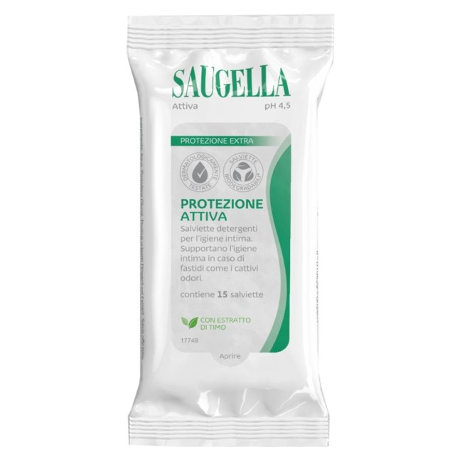 SAUGELLA ATTIVA SALVIETTINE15P SAUGELLA ATTIVA SALVIETTINE15P