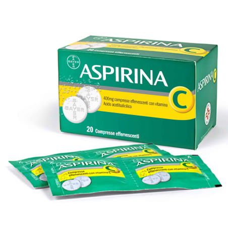 Aspirina C 20 Compresse Effervescenti 400 Mg + 240 Mg Aspirina C 20 Compresse Effervescenti 400 Mg + 240 Mg