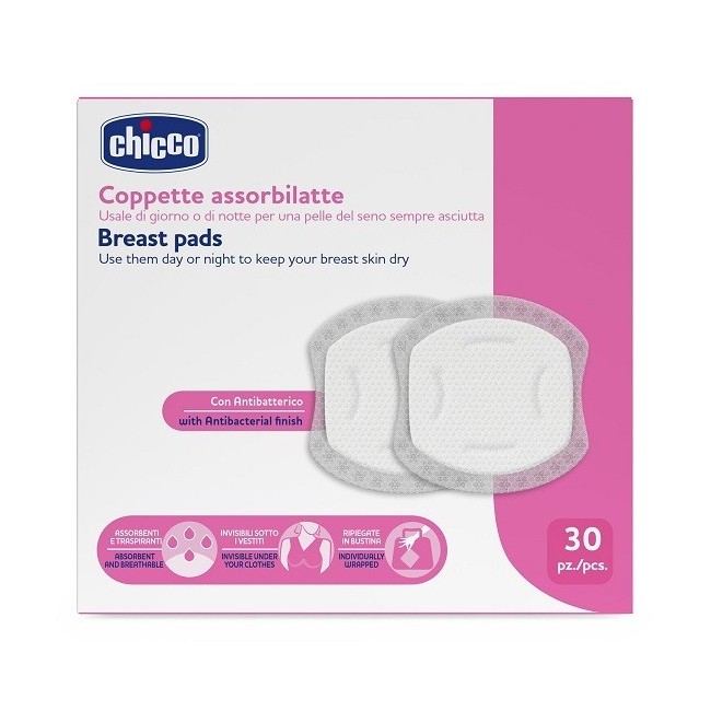 CHICCO COPPETTE ASSORBILATTE 30 PEZZI 2026