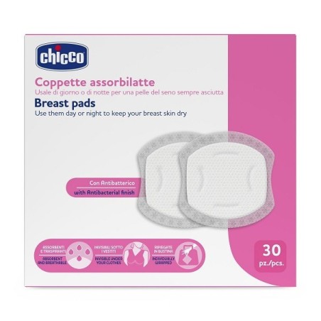 CHICCO COPPETTE ASSORBILATTE 30 PEZZI 2026