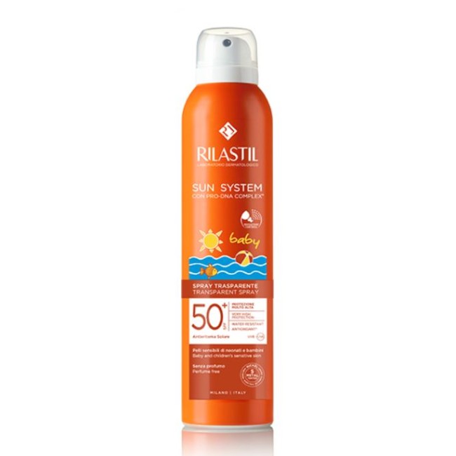 Rilastil Sun System Baby Transparent Spray Spf50+ 200 Ml Rilastil Sun System Baby Transparent Spray Spf50+ 200 Ml