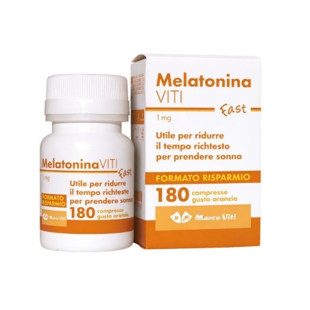 MELATONINA VITI 1 MG FAST 180 COMPRESSE DA 150 MG GUSTO ARANCIA SENZA GLUTINE SENZA LATTOSIO