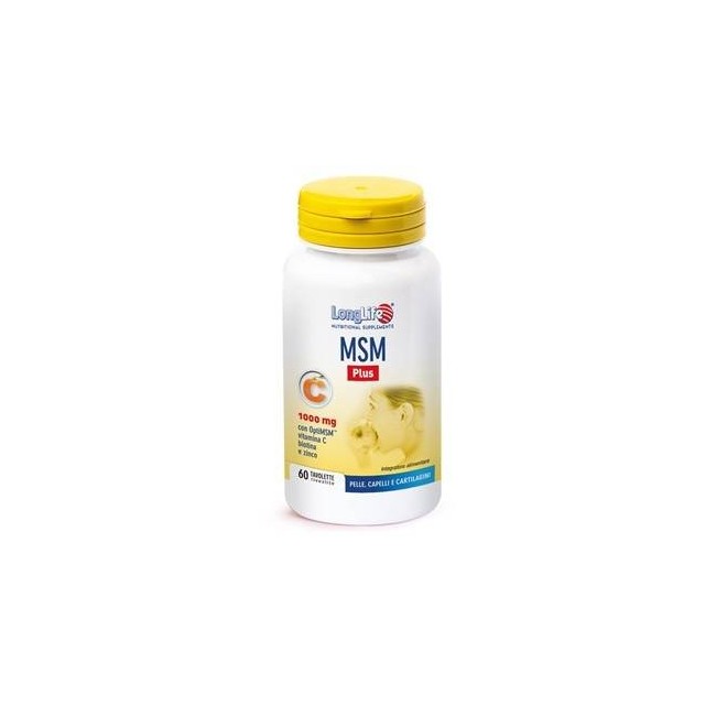 LONGLIFE MSM PLUS 60 TAVOLETTE RIVESTITE DA 1,85 G LONGLIFE MSM PLUS 60 TAVOLETTE RIVESTITE DA 1,85 G