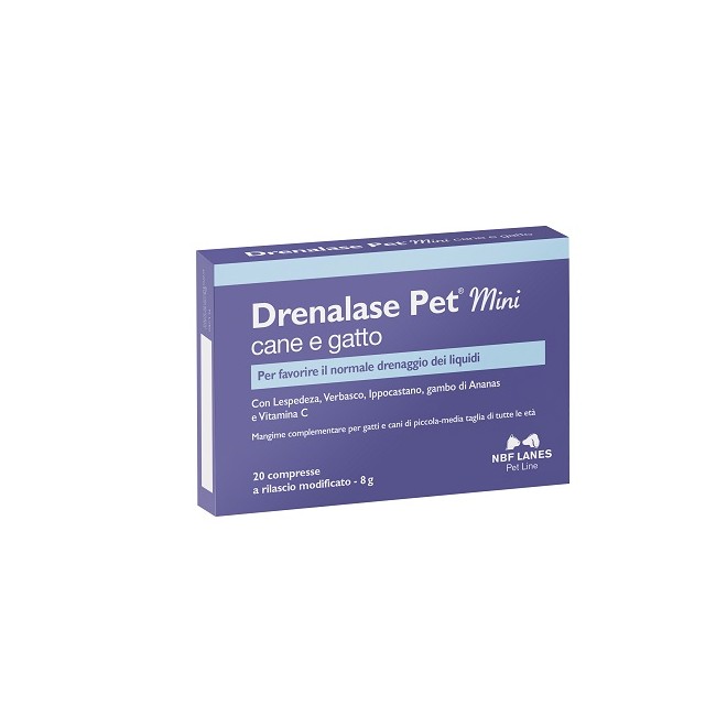Drenalase Pet Mini Cane Gatto 20 Compresse Drenalase Pet Mini Cane Gatto 20 Compresse