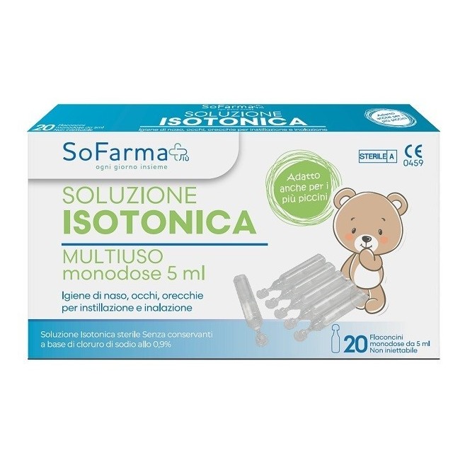 SOLUZIONE SALINA 0,9% 20 FLACONI 5 ML SOFARMAPIU'