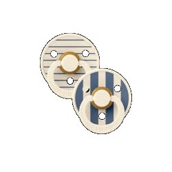 Bibs Studio Collection Colour Rotondo Lattice Avorio Blu Scuro Size 1