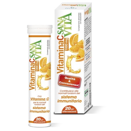 SANAVITA VITAMINA C 20 COMPRESSE EFFERVESCENTI SANAVITA VITAMINA C 20 COMPRESSE EFFERVESCENTI