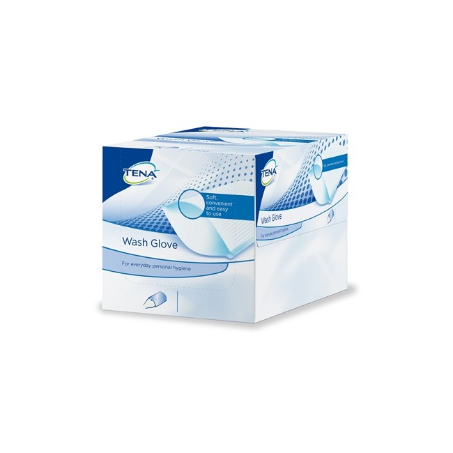 Guanto Per Igiene Tena Wash 50 Pezzi Guanto Per Igiene Tena Wash 50 Pezzi