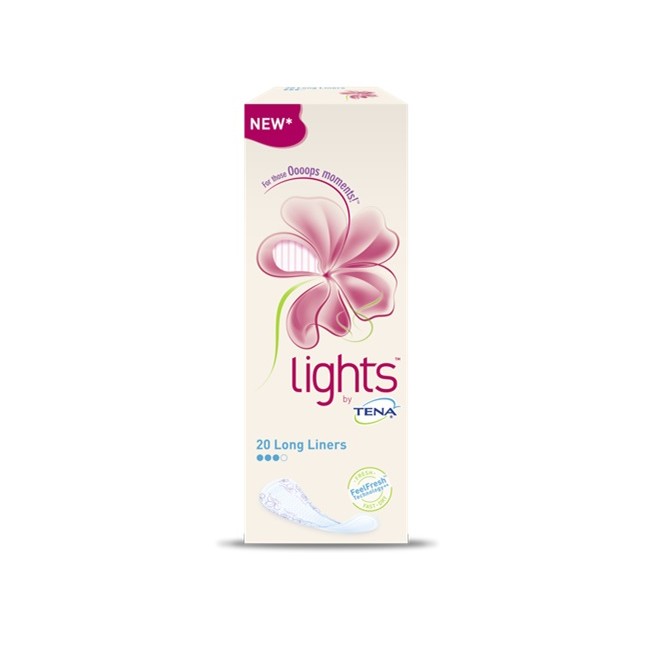 Salvaslip Per Incontinenza Piccole Perdite Lights By Tena Long 20 Pezzi Salvaslip Per Incontinenza Piccole Perdite Lights By Tena Long 20 Pezzi