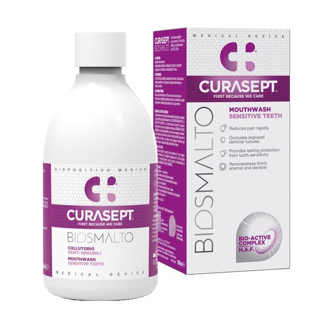 Curasept Biosmalto Collutorio Denti Sensibili 300 Ml Curasept Biosmalto Collutorio Denti Sensibili 300 Ml