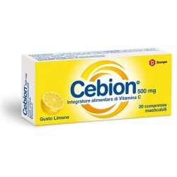 Cebion Masticabile Limone Vitamina C 500 Mg 20 Compresse