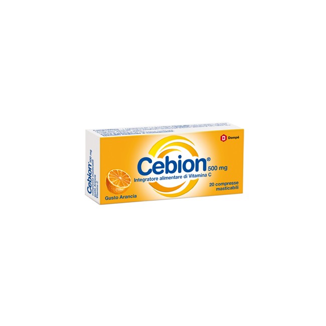 Cebion Masticabile Arancia Vitamina C 500 Mg 20 Compresse Cebion Masticabile Arancia Vitamina C 500 Mg 20 Compresse