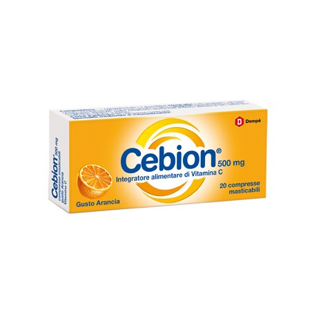 Cebion Masticabile Arancia Vitamina C 500 Mg 20 Compresse