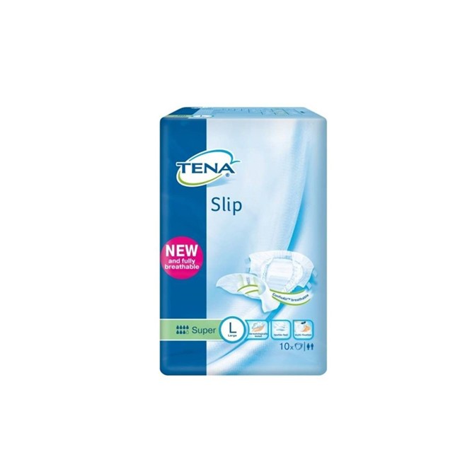 Pannolone Per Incontinenza A Mutandina Tena Slip Super L 10 Pezzi Pannolone Per Incontinenza A Mutandina Tena Slip Super L 10 Pezzi