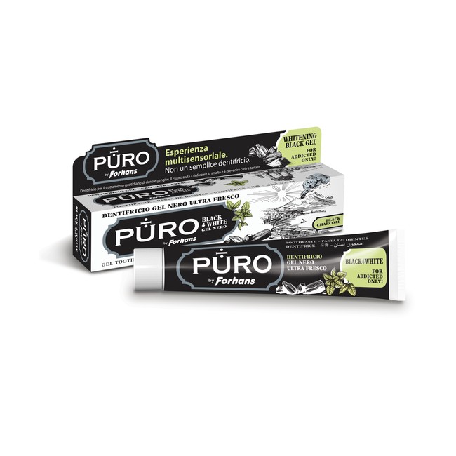Dentifricio Forhans Gel Black4white
