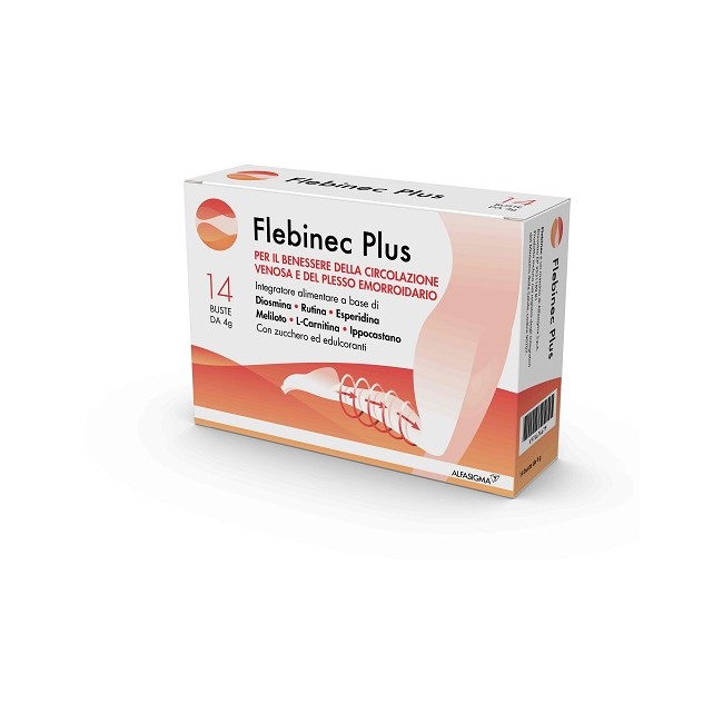 Flebinec Plus 14 Bustine 4 G Flebinec Plus 14 Bustine 4 G