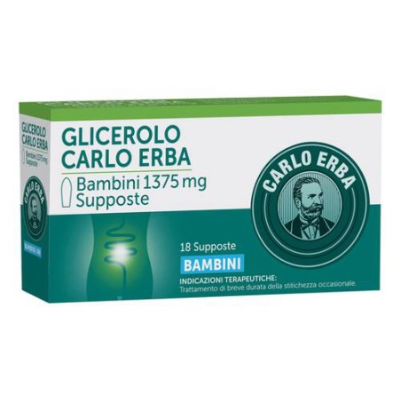 Glicerolo Bambini 18 Supposte 1.375 Mg Glicerolo Bambini 18 Supposte 1.375 Mg