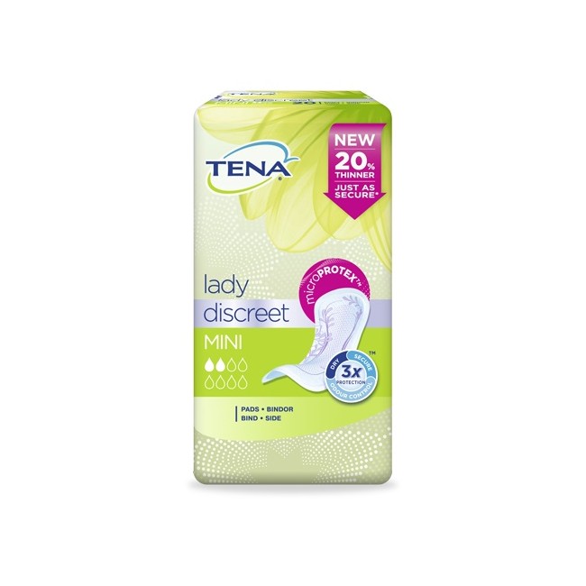 Pannolone Sagomato Tena Discreet Mini 20 Pezzi Pannolone Sagomato Tena Discreet Mini 20 Pezzi
