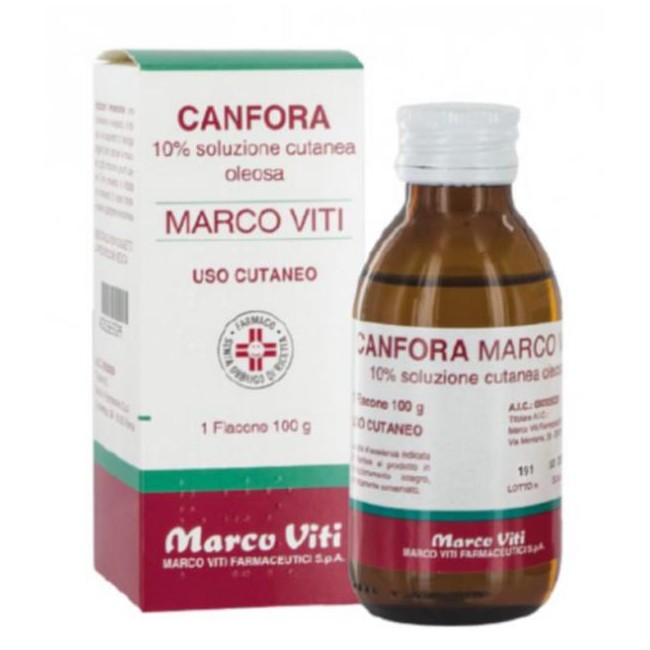Canfora Soluzione Cutanea Oleosa 100 G 10%