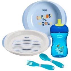 Chicco Set Pappa 12 Mesi+ Azzurro