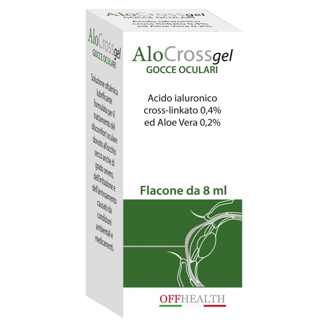 Alocross Gocce Oculari Acido Ialuronico Cross-linkato 0,2% E Aloe Vera 8 Ml Alocross Gocce Oculari Acido Ialuronico Cross-linkato 0,2% E Aloe Vera 8 Ml