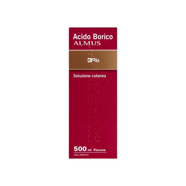 Acido Borico Soluzione Cutanea 500 Ml 3%
