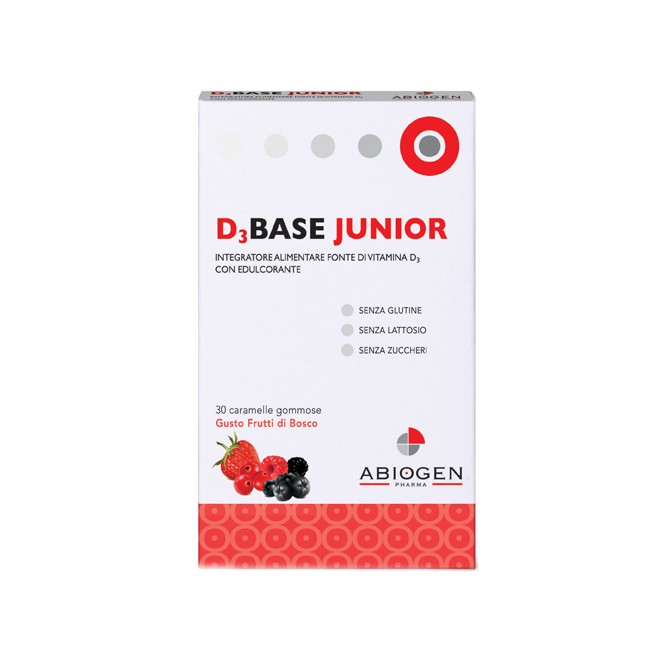 D3base Junior 30 Caramelle Gommose Frutti Di Bosco D3base Junior 30 Caramelle Gommose Frutti Di Bosco