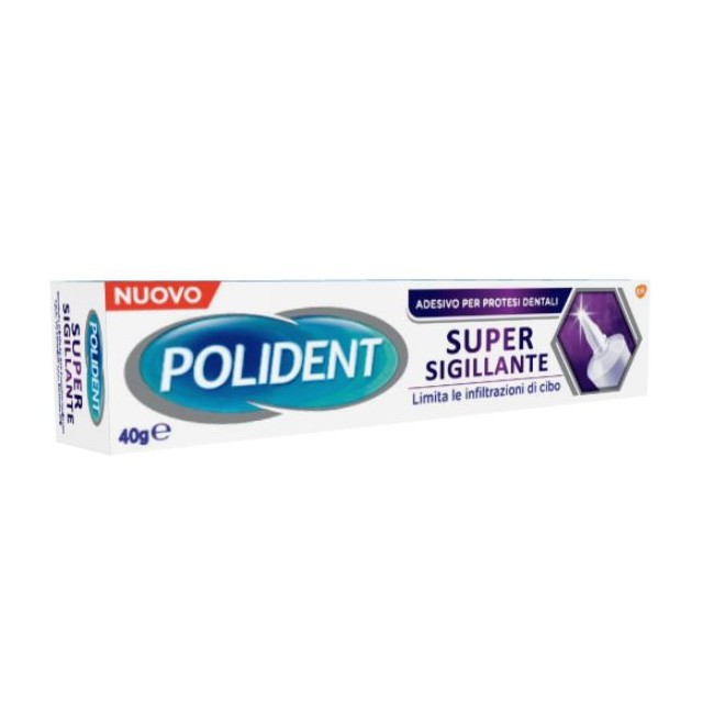 Polident Super Tenuta+sigillante Adesivo Protesi Dentale 40 G Polident Super Tenuta+sigillante Adesivo Protesi Dentale 40 G