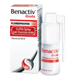 Benactiv Gola Spray Mucosa Soluzione Orale 15 Ml 0,25%