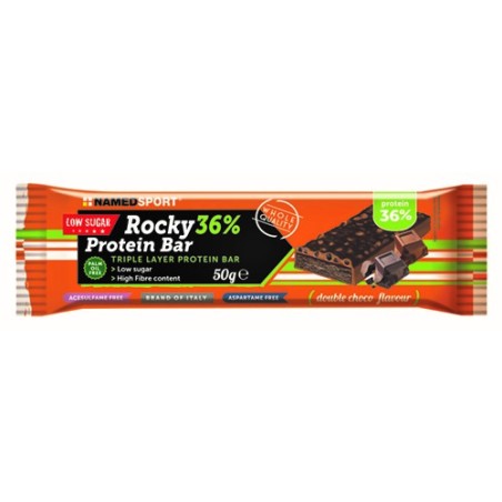 Rocky 36% Protein Bar Double Choco Barretta 50 G