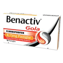 Benactiv Gola 16 Pastiglie 8,75 Mg Arancia S/z