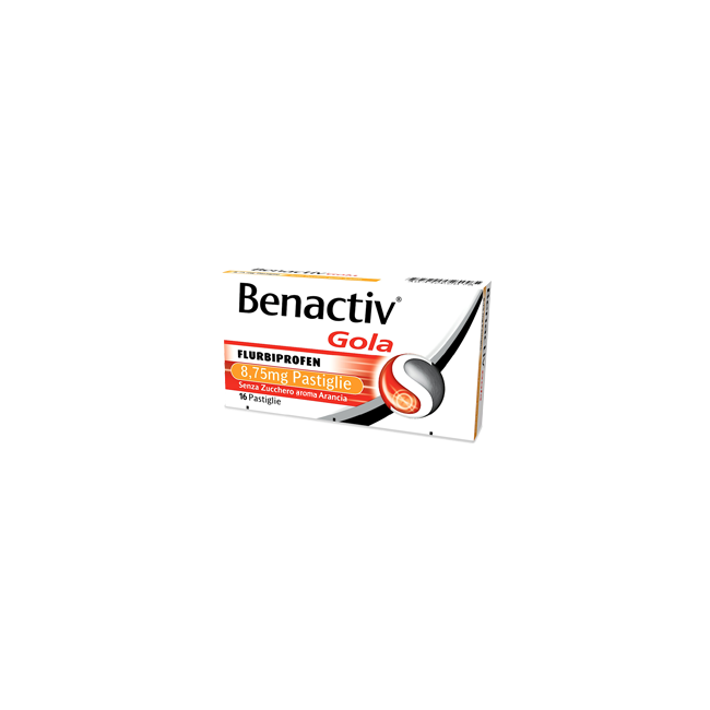 Benactiv Gola 16 Pastiglie 8,75 Mg Arancia S/z