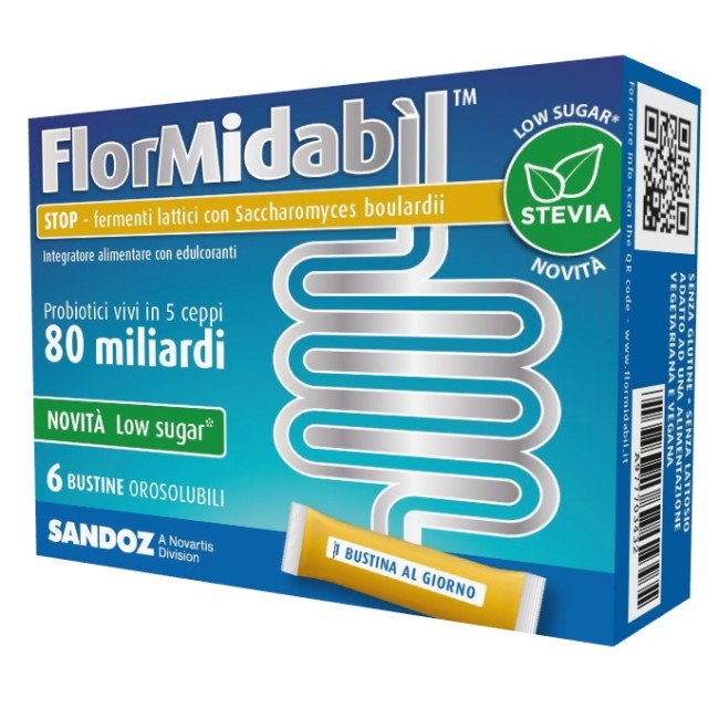 Flormidabil Stop 6 Bustine Con Stevia Flormidabil Stop 6 Bustine Con Stevia